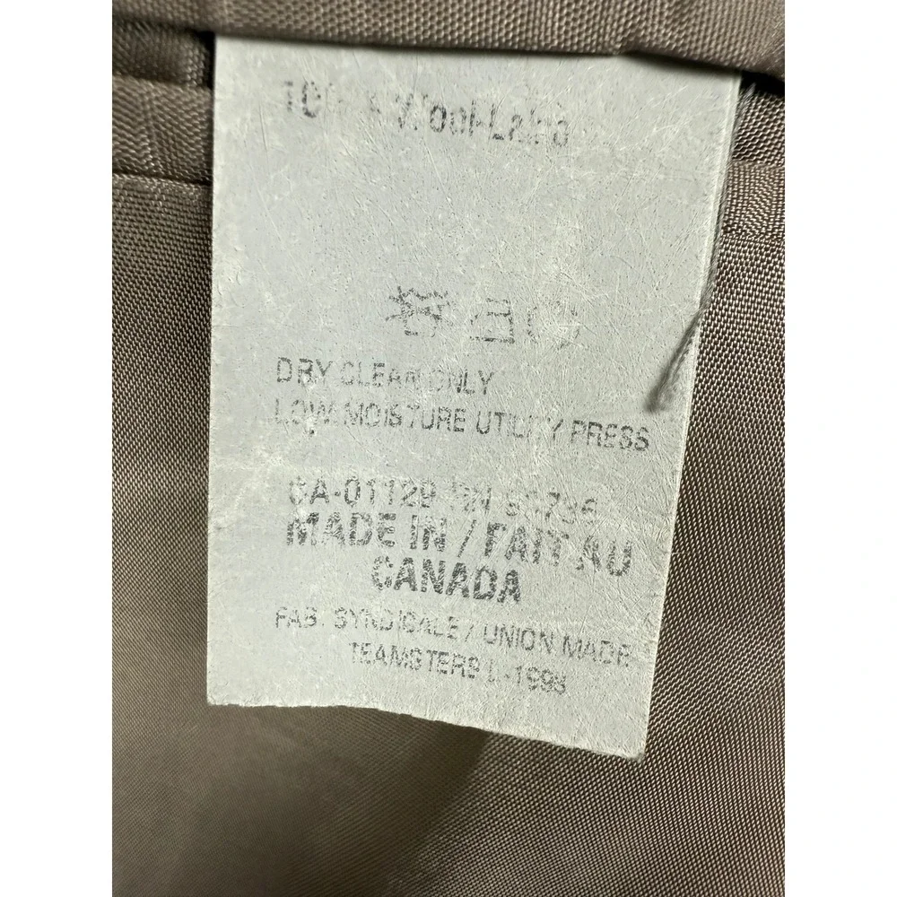 Lauren Ralph Lauren Wool Blazer Jacket Men's 42L Gray Sport Coat Made in‎ Canada